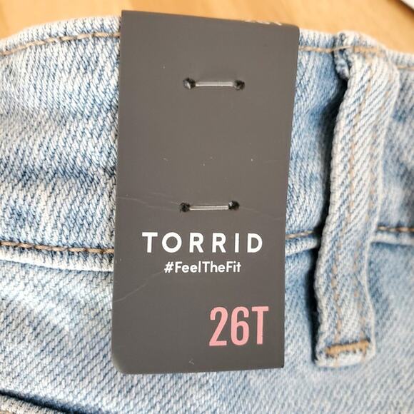 TORRID Classic Denim Jeans High Rise Ankle - Light wash - Plus sz 26T- NWT - Picture 7 of 11